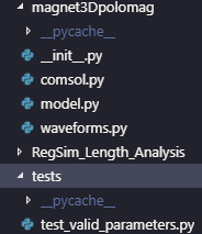 Lista de diretórios de um projeto usando pytest
